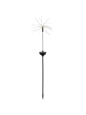 MARELIDA LED Solar FEUERWERK Gartenstecker H: 100cm in silber