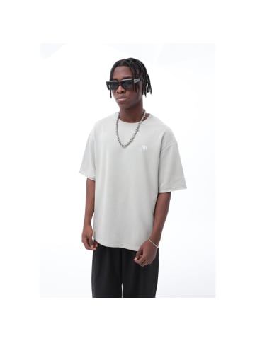 COFI 1453 T-Shirt Oversize Basic M Grau-Melange in Grau-Melange