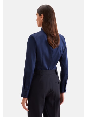 Seidensticker Kelchkragenbluse Slim in Dunkelblau