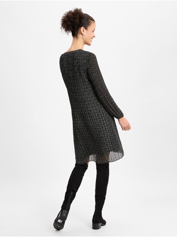 comma Kleid in schwarz weiß - 0001