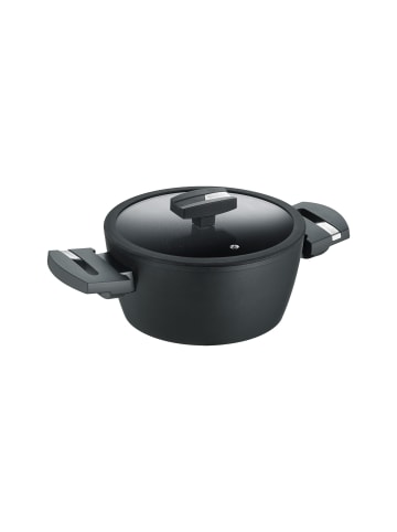 Berndes Kochtopf mit Glasdeckel aus Aluminium - Balance® Induction Enduro in schwarz