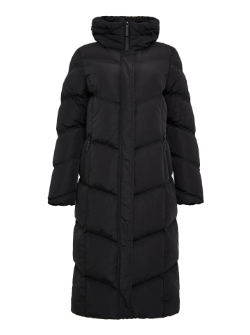 Threadbare Wintermantel THB Jotta Longline Padded Coat in Schwarz