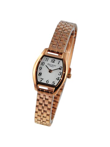 Regent Armbanduhr Regent Metallarmband rosegold extra groß (ca. 23x30mm)