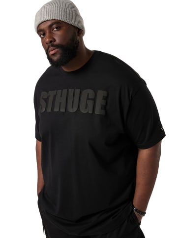 STHUGE Kurzarm T-Shirt in schwarz