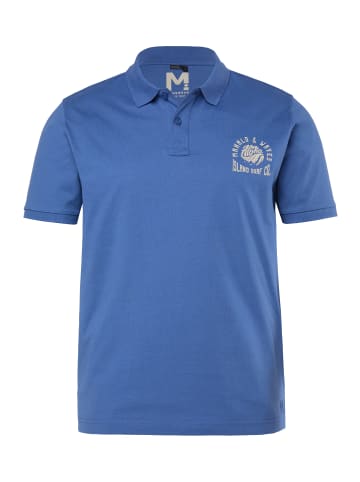Men Plus Poloshirt in atlantikblau