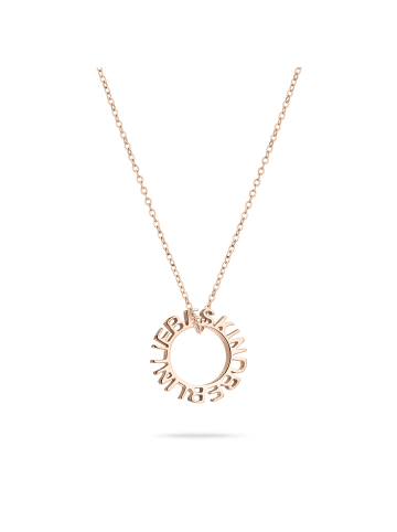 LIEBESKIND BERLIN Halskette 3D Lettering in roségold