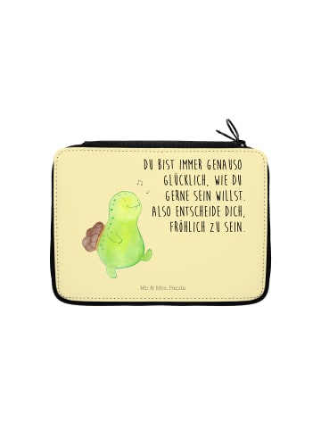 Mr. & Mrs. Panda Mäppchen Schildkröte Pfeifen mit Spruch in Gelb Pastell