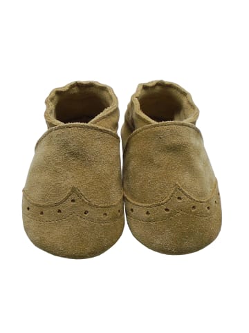 Mejale Leder-Krabbelschuhe in Braun