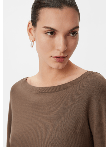 comma Strickpullover langarm in Braun