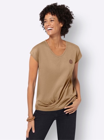 WITT WEIDEN Kurzarmshirt in camel