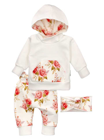 Baby Sweets 3tlg Set Pullover + Hose + Stirnband Lieblingsstücke in weiß