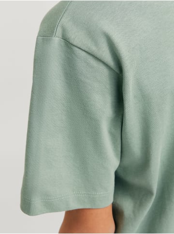 JACK & JONES Junior T-Shirt JJECALEB VARSITY TEE O-NECK JNR in iceberg green