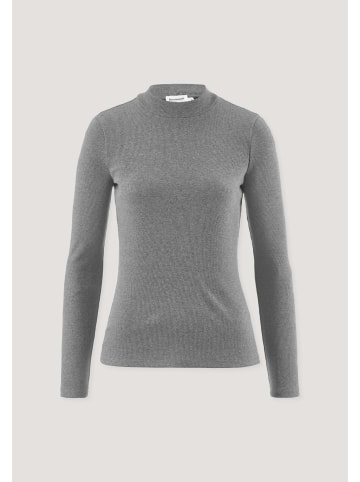 Hessnatur Rib Longsleeve Slim in grau