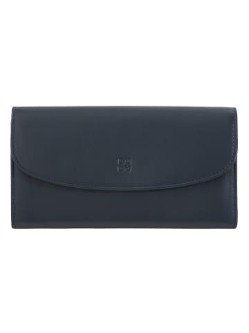 DuDu Gandia Geldbörse RFID Schutz Leder 19 cm in navy