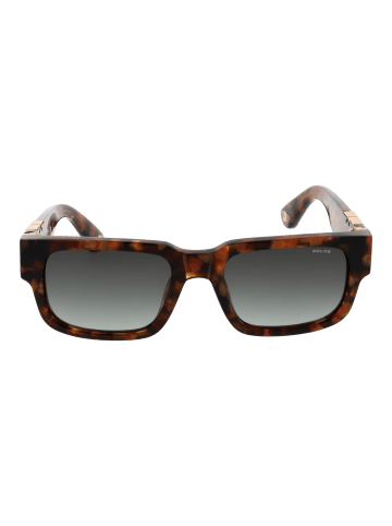 Police Männer Sonnenbrille Rechtwinklig Braun