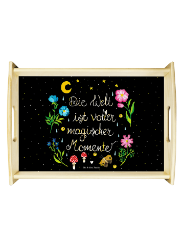 Mr. & Mrs. Panda Sofa Tablett Magische Welt mit Spruch in Bunt
