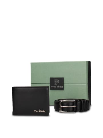 Pierre Cardin Geldbörsen- und Gürtel-Set in BLACK