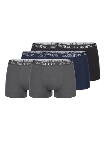 Kappa Kappa 6er Set Boxershorts in 2xSchwarz/2xNavy/2xAnthrazit