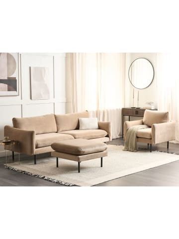 Beliani 2-tlg Sitzgruppe VINTERBRO in Beige/Schwarz