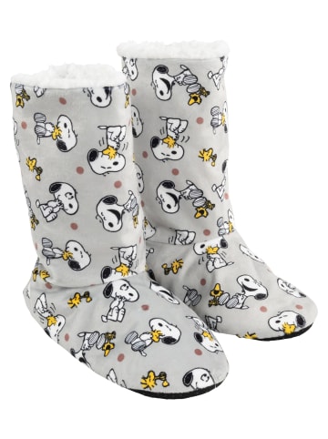 Snoopy The Peanuts Snoopy Hausschuhe Hüttenschuhe Winter Stiefel gefüttert in grau