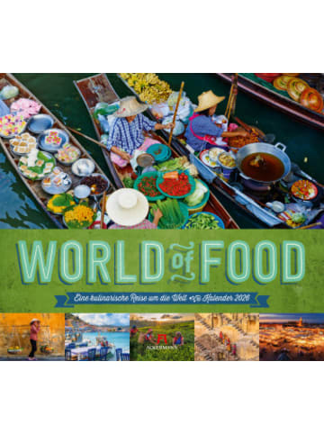 Ackermann Kunstverlag Kalender - World of Food Kalender 2026 | Kulinarische Weltreise