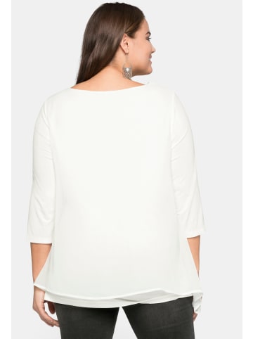 sheego Blusenshirt in offwhite