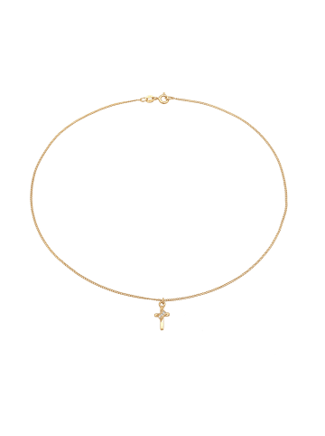 Elli Halskette 925 Sterling Silber Kreuz in Gold