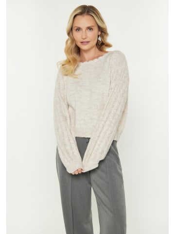 Usha Women Sweater in beige melange