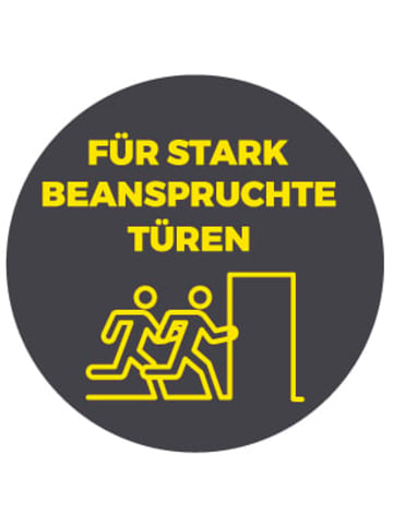 EASYmaxx Moskitonetz Tür 100x210cm schwarz mit Magnetvers. für Tür Schwarz