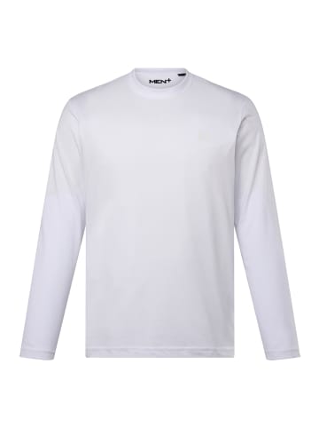 Men Plus Kurzarm T-Shirt in schneeweiß