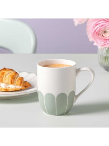 Villeroy & Boch 6er Set Henkelbecher Fleur Couleur in 290 ml in Vert