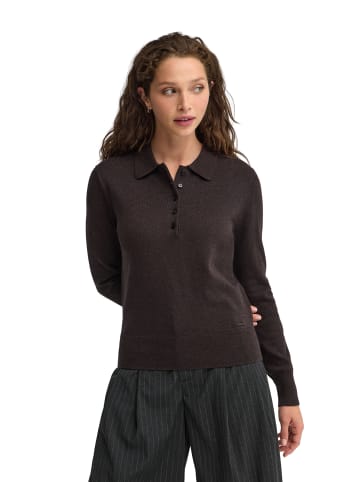 Polo Club Pullover WOMAN NEROLI LONG SLEEVE REGULAR FIT in Dunkle Schokolade
