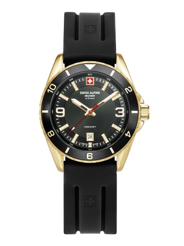 Swiss Alpine Military by Grovana Analoguhr für Herren in gold