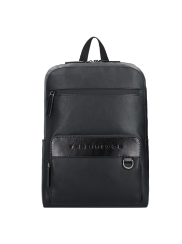 The Bridge Damiano Rucksack Leder 39 cm Laptopfach in nero