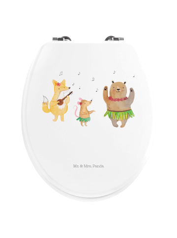 Mr. & Mrs. Panda klo deckel Waldtiere Aloha ohne Spruch in Weiß