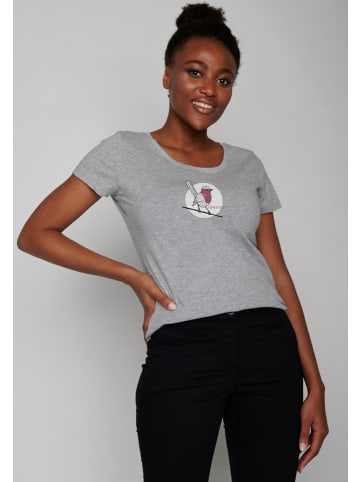 GreenBomb T-Shirt Animal Koernerfreund in Heidekraut Grau