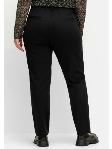 sheego Jogg Pants in schwarz