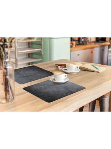 OnlyWow Platzset - Tischset (6-teilig) Schieferfarben, abwaschbar