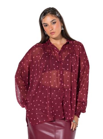 Studio Untold Hemdbluse in weinrot