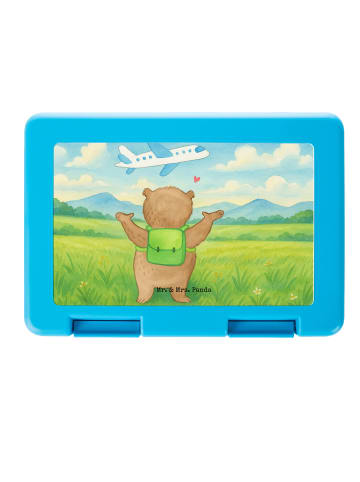 Mr. & Mrs. Panda Bento Box Bär Flugzeug Design ohne Spruch in Weiß