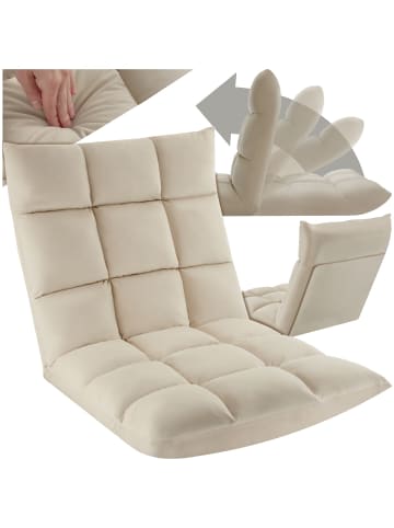 tectake Relaxsessel  Snooze , 108 x 57 x 13,5 cm, beige