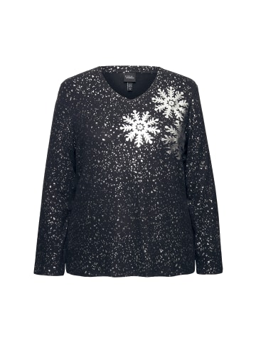 Ulla Popken Sweatshirt in schwarz