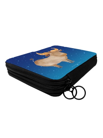 Mr. & Mrs. Panda Mäppchen Sternzeichen Stier ohne Spruch in Sternenhimmel Blau