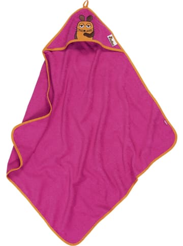 Playshoes Frottee-Kapuzentuch DIE MAUS in Pink