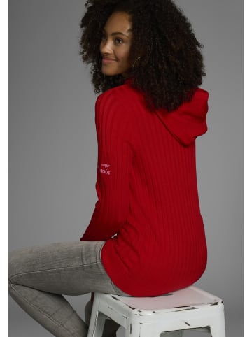 Kangaroos Strickpullover in rot-pink