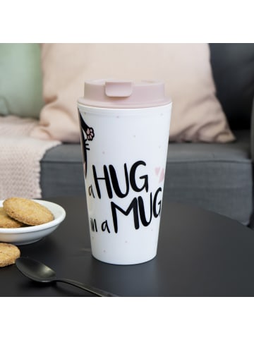 Geda Labels Coffee to go Becher Hug in a mug in Rosa - 400ml