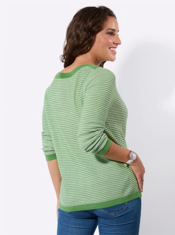 WITT WEIDEN Langarm-Pullover in apfel-ecru-gemustert