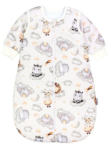 TupTam Baby Ganzjahres Schlafsack Wattiert in beige/grau