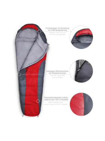 Where Tomorrow Mumienschlafsack 230x80cm rot rot