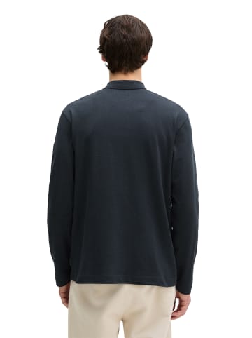 Marc O'Polo Langarm-Poloshirt regular in Dark Navy